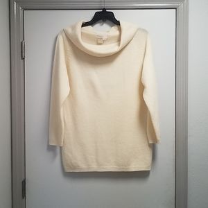 Oversized cream sweater